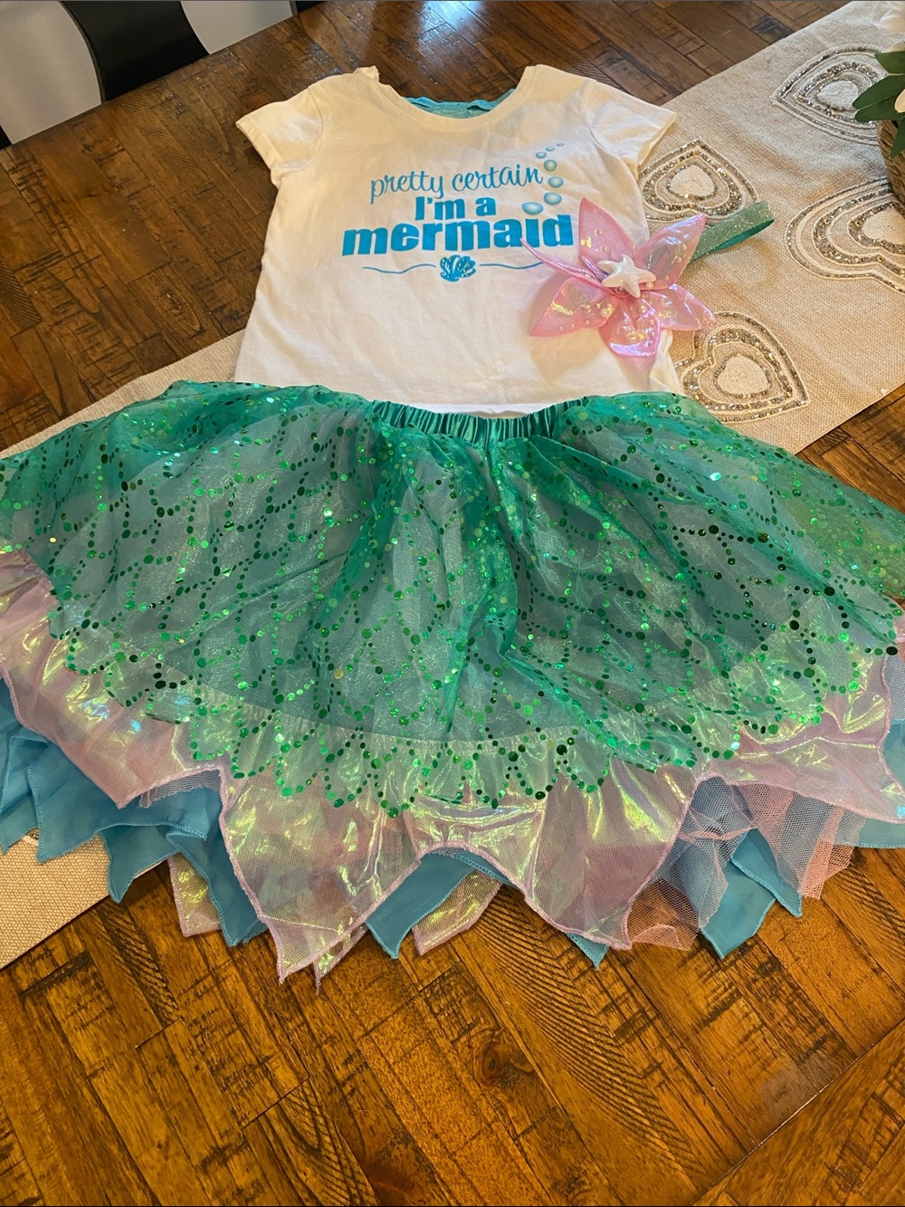 Disney Mermaid Costume Set with Headband - Picture 4 of 10